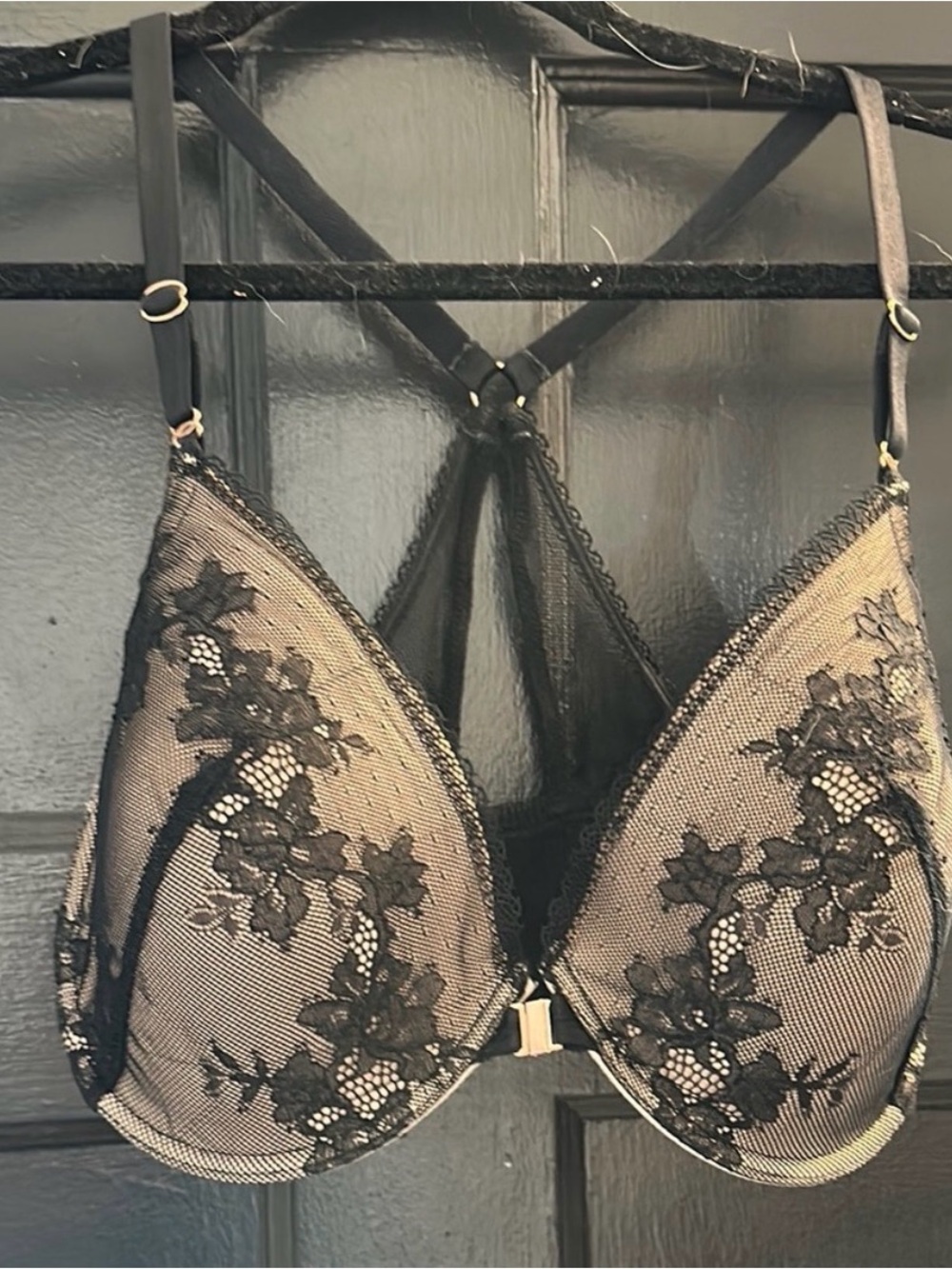 Skarlett Blue Lace front clasp Plunge Bra